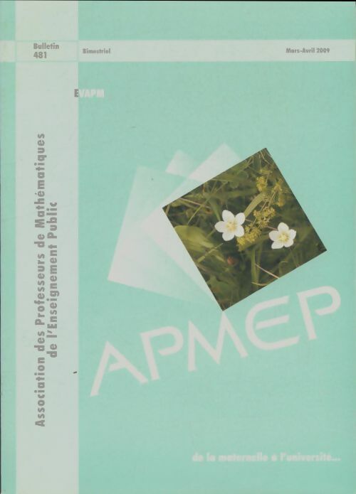 Livrenpoche : Bulletin APMEP n°481 - Collectif - Livre
