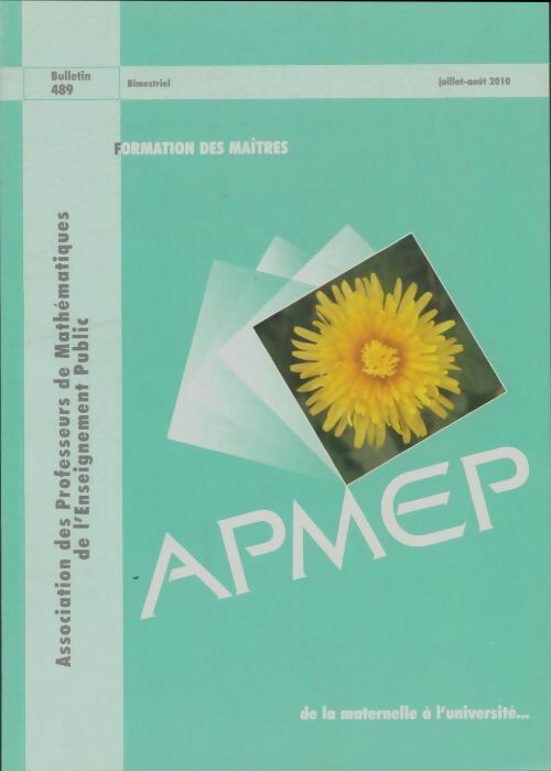 Livrenpoche : Bulletin APMEP n°489 - Collectif - Livre
