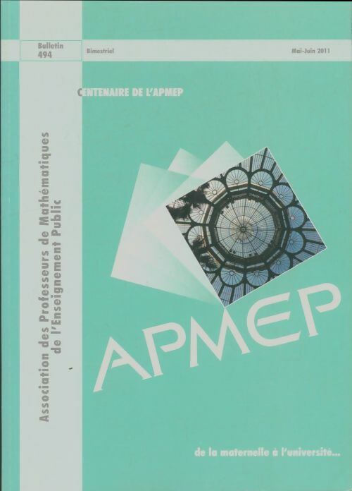 Livrenpoche : Bulletin APMEP n°494 - Collectif - Livre