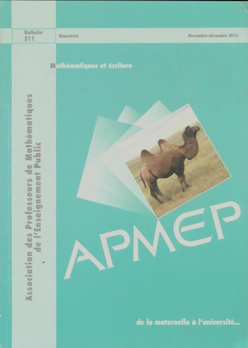 Livrenpoche : Bulletin APMEP n°511 - Collectif - Livre