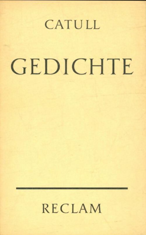 Livrenpoche : Gedichte - Catull - Livre