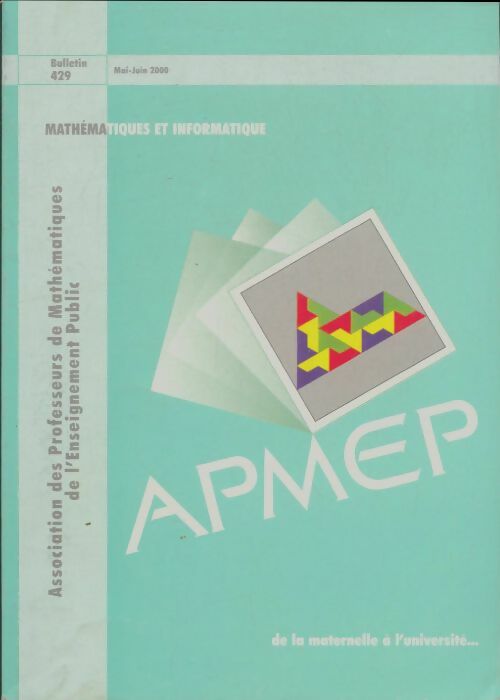 Livrenpoche : Bulletin APMEP n°429 - Collectif - Livre