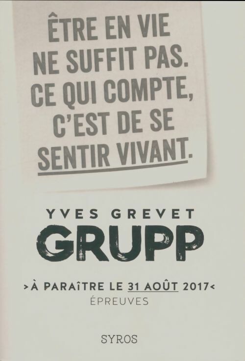 Livrenpoche : Grupp - Yves Grevet - Livre
