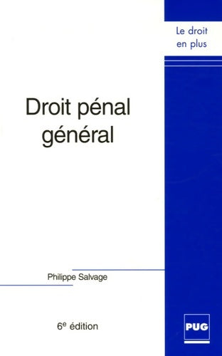 Livrenpoche : Droit pénal général - Philippe Salvage - Livre