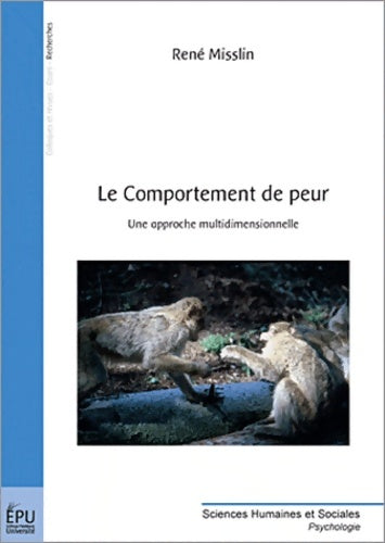 Livrenpoche : Le comportement de peur:une approche multidimensionnelle - René Misslin - Livre