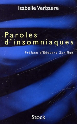 Livrenpoche : Paroles d'insomniaques - Isabelle Verbaere - Livre