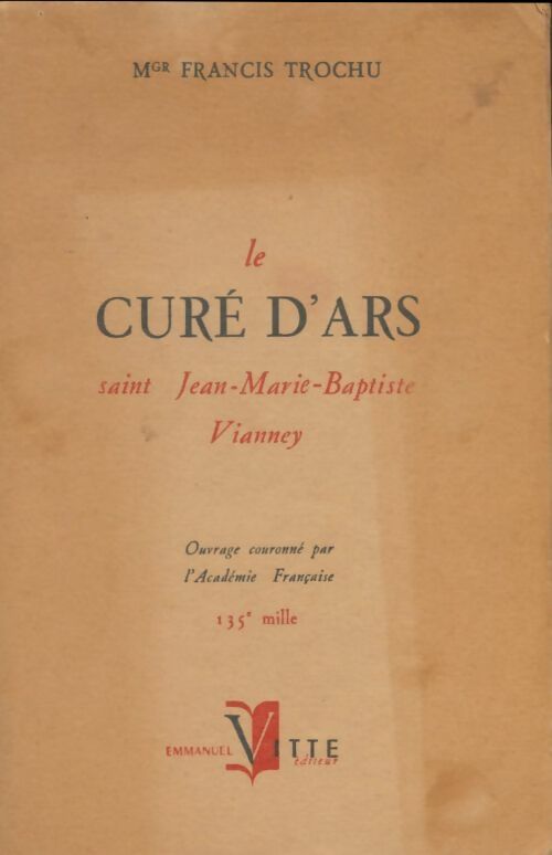 Livrenpoche : Le curé d'Ars - Francis Trochu - Livre