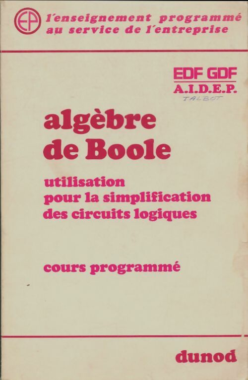 Livrenpoche : Algèbres de Boole - X - Livre