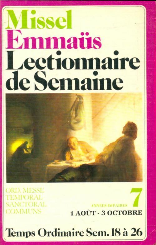 Livrenpoche : Lectionnaire de semaine Emmaüs Tome VII - Pierre Griolet - Livre