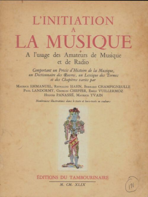 Livrenpoche : L'initiation à la musique - Collectif - Livre