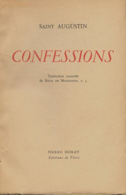 Livrenpoche : Confessions - Saint Augustin - Livre