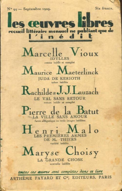 Livrenpoche : Les oeuvres libres n°99 - Collectif - Livre
