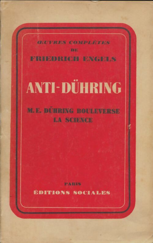 Livrenpoche : Anti-Düring - Friedrich Engels - Livre