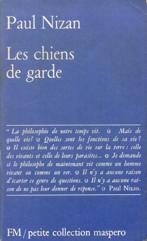 Livrenpoche : Les chiens de garde - Paul Nizan - Livre