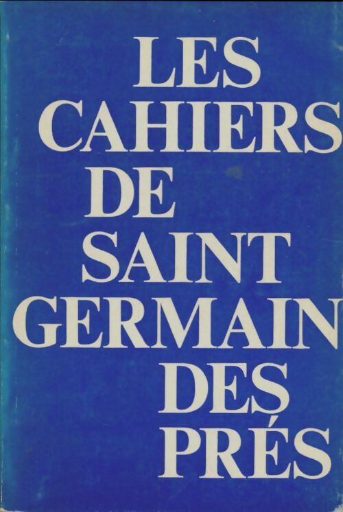 Livrenpoche : Les cahiers de Saint-Germain des Prés n°4 - Collectif - Livre