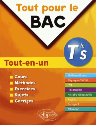 Livrenpoche : Tout pour le bac tout-en-un terminale s - Eric Janin - Livre