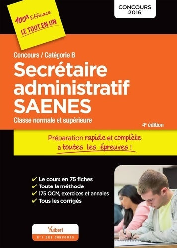 Livrenpoche : Concours secrétaire administratif et saenes - catégorie b - préparation rapide et complète à toutes les épreuves : Concours 2016 - Marc Doucet - Livre