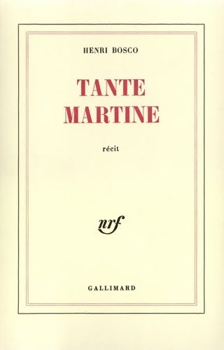 Livrenpoche : Tante Martine - Henri Bosco - Livre