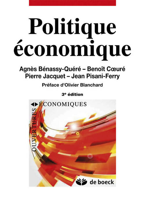 Livrenpoche : Politique économique - Jean Pisani-Ferry - Livre