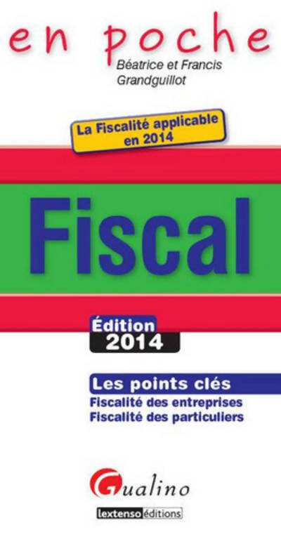 Livrenpoche : En poche fiscal 2014 - Francis Grandguillot - Livre