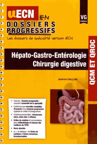 Livrenpoche : Hépato-gastro-entérologie chirurgie digestive - Jérémie Gallon - Livre