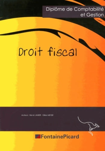 Livrenpoche : Droit fiscal DCG - Hervé Jahier - Livre