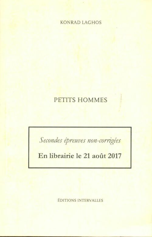 Livrenpoche : Petits hommes - Konrad Laghos - Livre