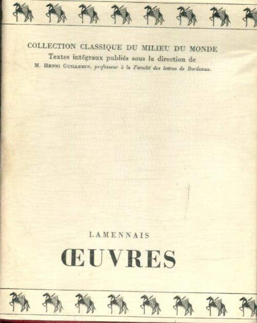 Livrenpoche : Oeuvres - Lamennais - Livre