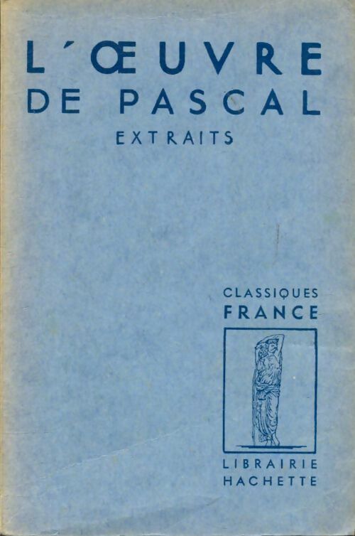 Livrenpoche : L'oeuvre de Pascal - Blaise Pascal - Livre