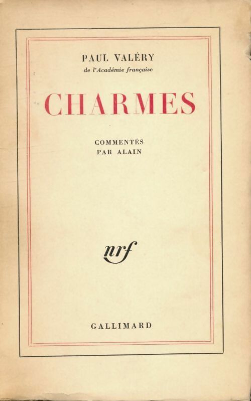 Livrenpoche : Charmes - Paul Valéry - Livre