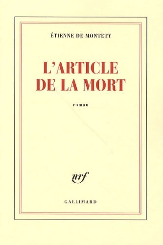 Livrenpoche : L'article de la mort - Etienne De Montéty - Livre