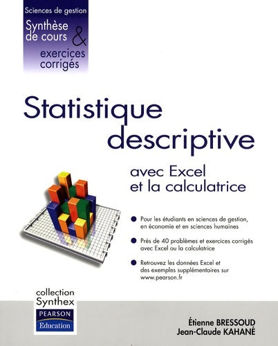 Livrenpoche : Statistique descriptives - synthex - Etienne Bressoud - Livre