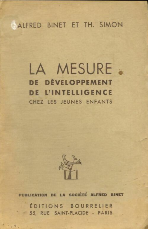 Livrenpoche : La mesure de développement de l'intelligence - Alfred Binet - Livre