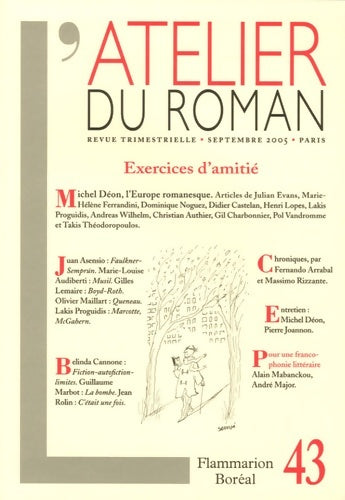 Livrenpoche : L'atelier du roman n°43 : Michel déon : le pirate - Collectif - Livre