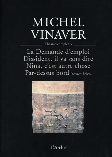 Livrenpoche : Théâtre t3 vinaver - Michel Vinaver - Livre
