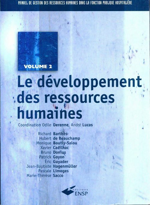 Livrenpoche : Le développement des ressources humaines : Politiques méthodes outils - André Lucas - Livre