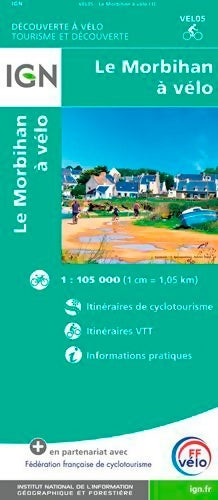 Livrenpoche : Le Morbihan a velo - Ign - Livre