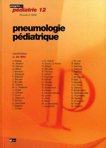 Livrenpoche : Pneumologie pédiatrique - Collectif - Livre