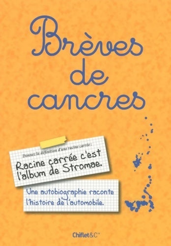 Livrenpoche : Brèves de cancres - Collectif - Livre
