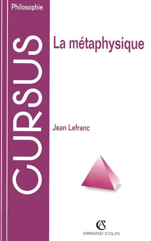 Livrenpoche : La métaphysique - Jean Lefranc - Livre