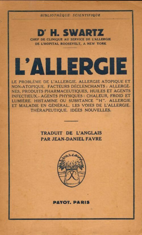 Livrenpoche : L'allergie - H Swartz - Livre