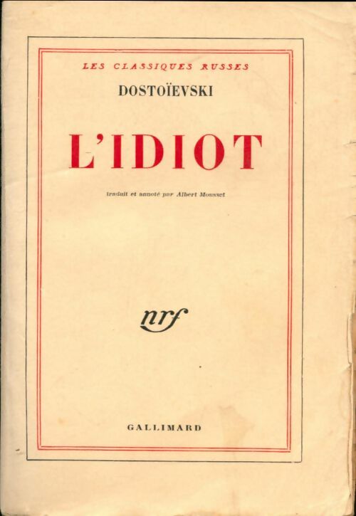 Livrenpoche : L'idiot - Fedor Dostoïevski - Livre