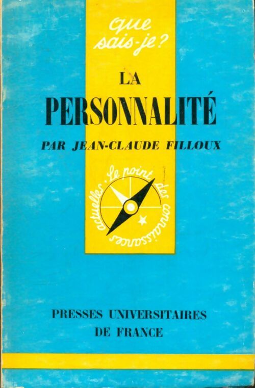 Livrenpoche : La personnalité - Jean-Claude Filloux - Livre