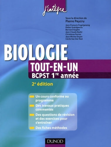 Livrenpoche : Biologie tout-en-un PCPST 1re année - Collectif - Livre