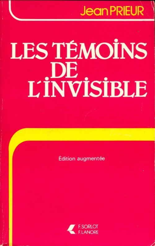 Livrenpoche : Les témoins de l'invisible - Jean Prieur - Livre