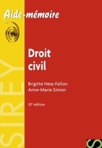 Livrenpoche : Droit civil - Anne-Marie Simon - Livre