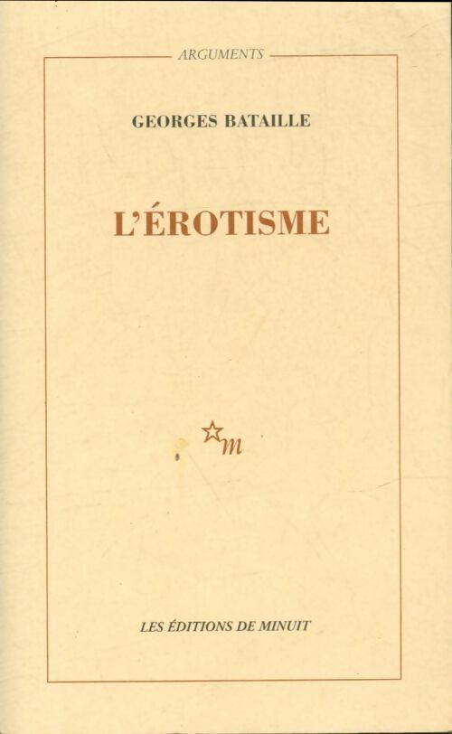 Livrenpoche : L'érotisme - Georges Bataille - Livre