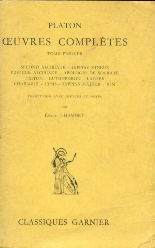 Livrenpoche : Oeuvres complètes Tome I - Platon - Livre