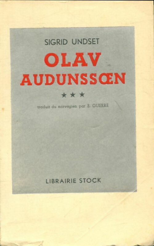 Livrenpoche : Olav Audunssoen Tome III - Sigrid Undset - Livre