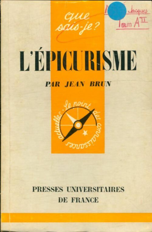 Livrenpoche : L'épicurisme - Jean Brun - Livre